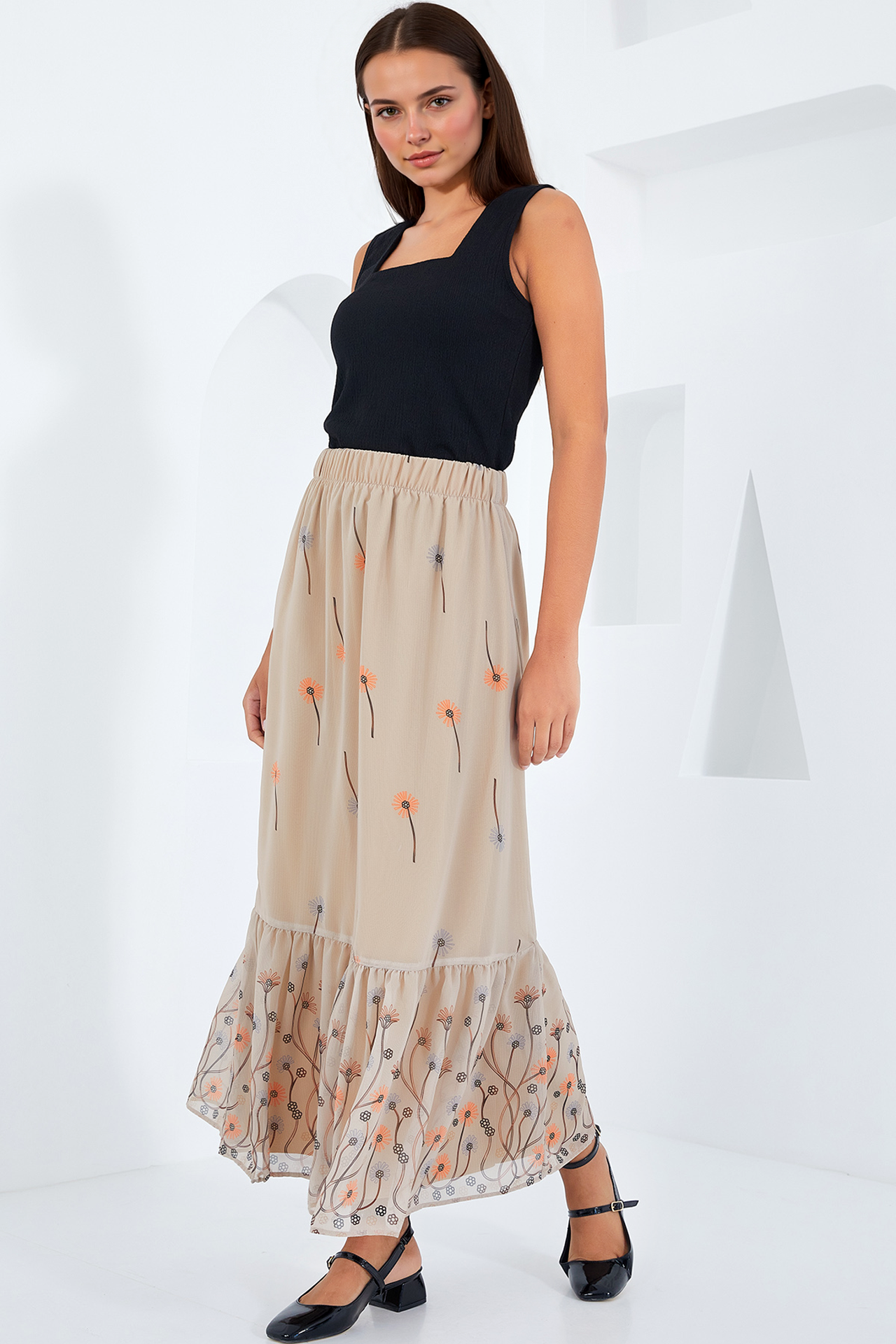 BDART Floral Print Maxi Skirt 2