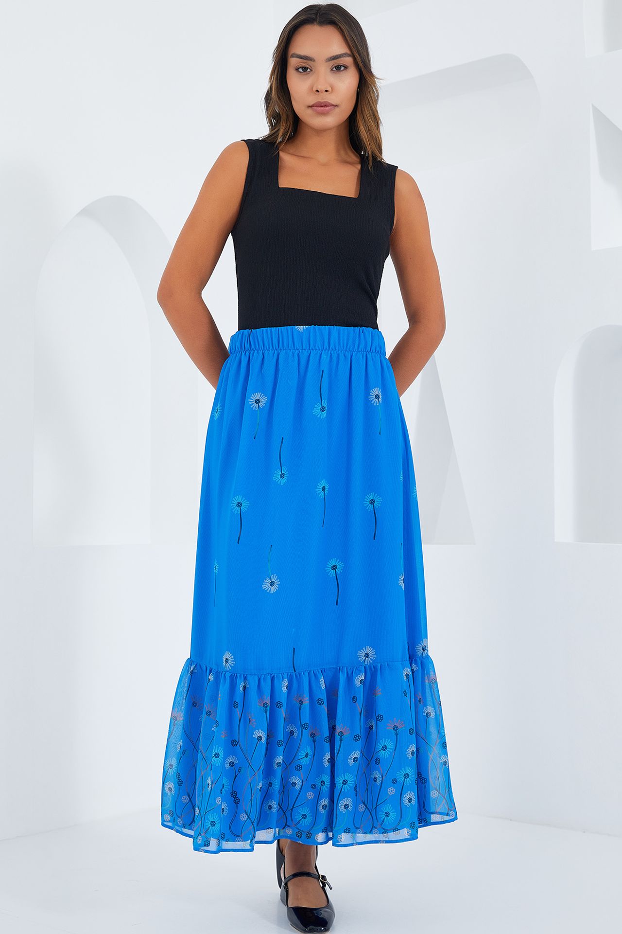 BDART Floral Print Maxi Skirt 1