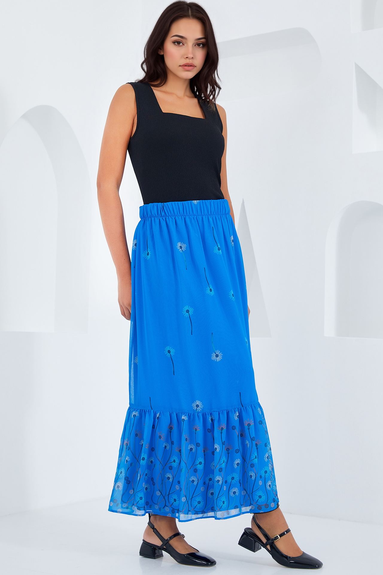 BDART Floral Print Maxi Skirt 2