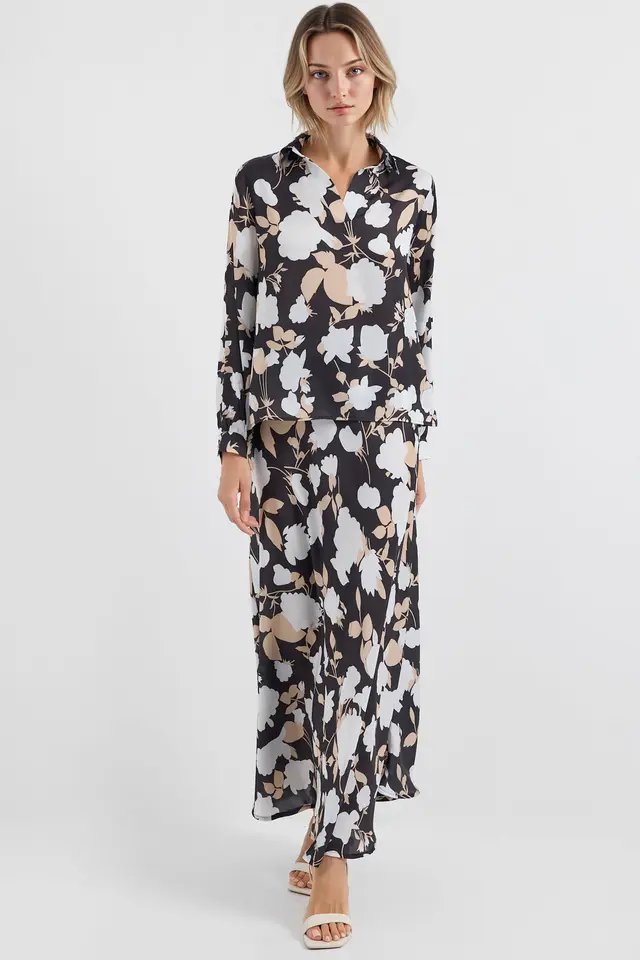 BDART Long Sleeve Floral Two-Piece Coord Set