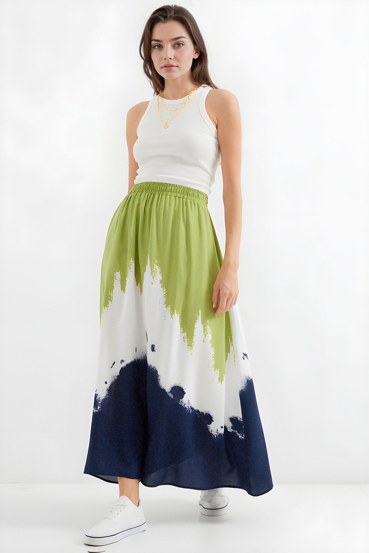 BDART Gradient Maxi Skirt with Elastic Waist 1