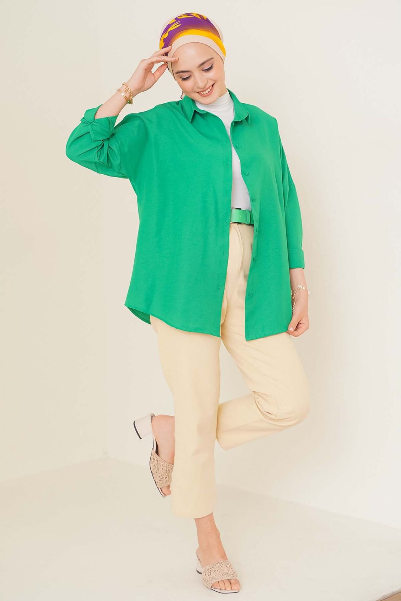 BDART Relaxed Fit Poplin Shirt with Button Closure 2