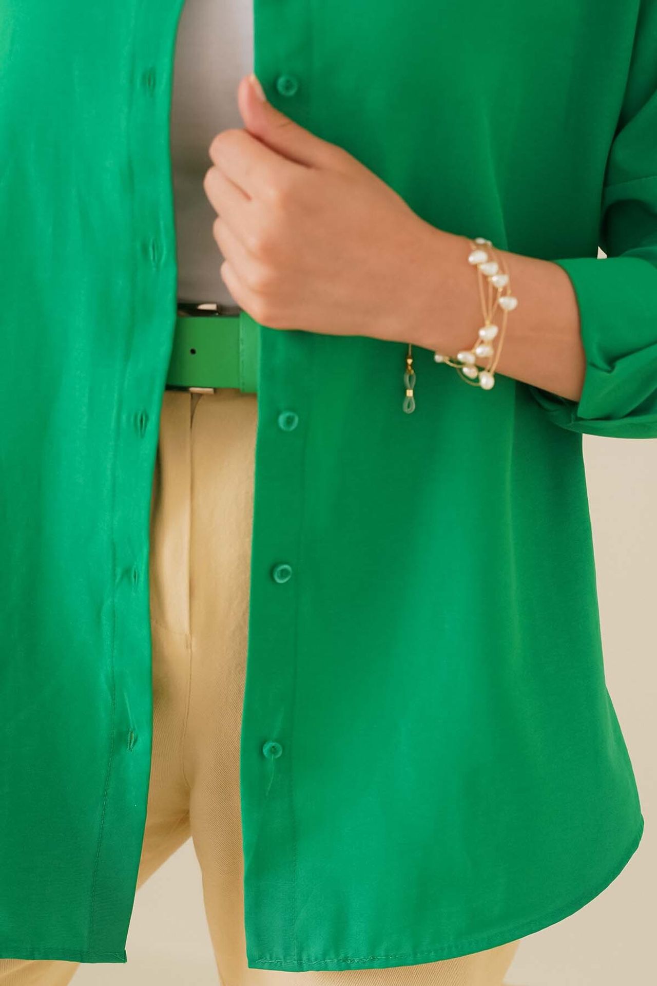 BDART Relaxed Fit Poplin Shirt with Button Closure 4