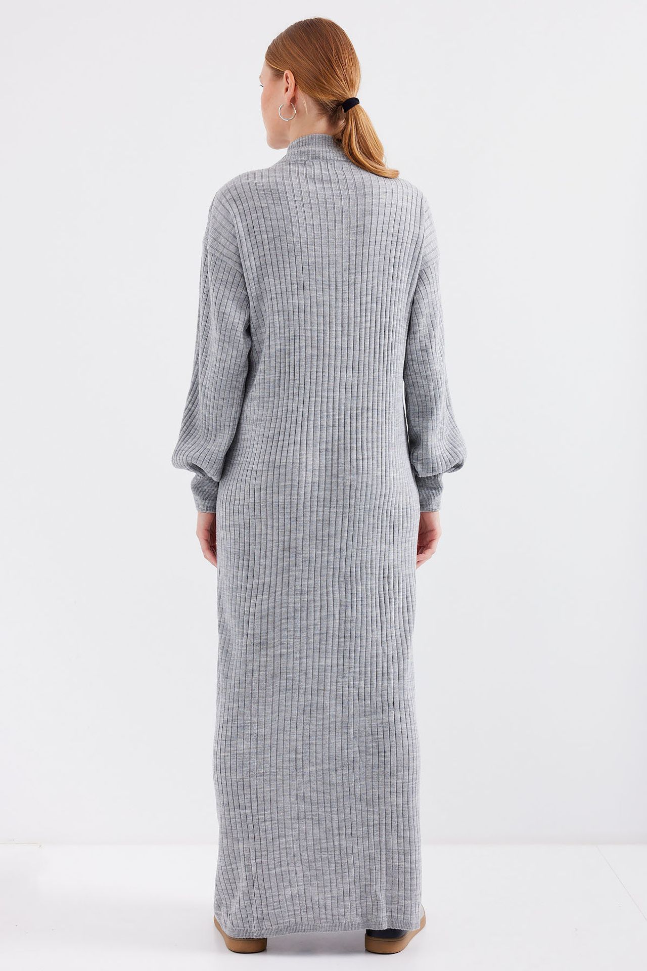 BDART Textured Knit Dress with Half Turtleneck and Zipper 6