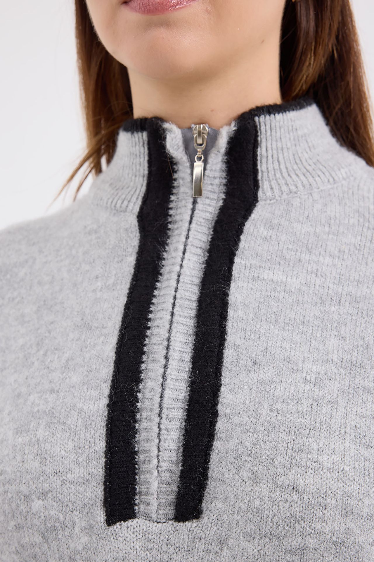 BDART Oversized Zipper Collar Knitwear Sweater 4
