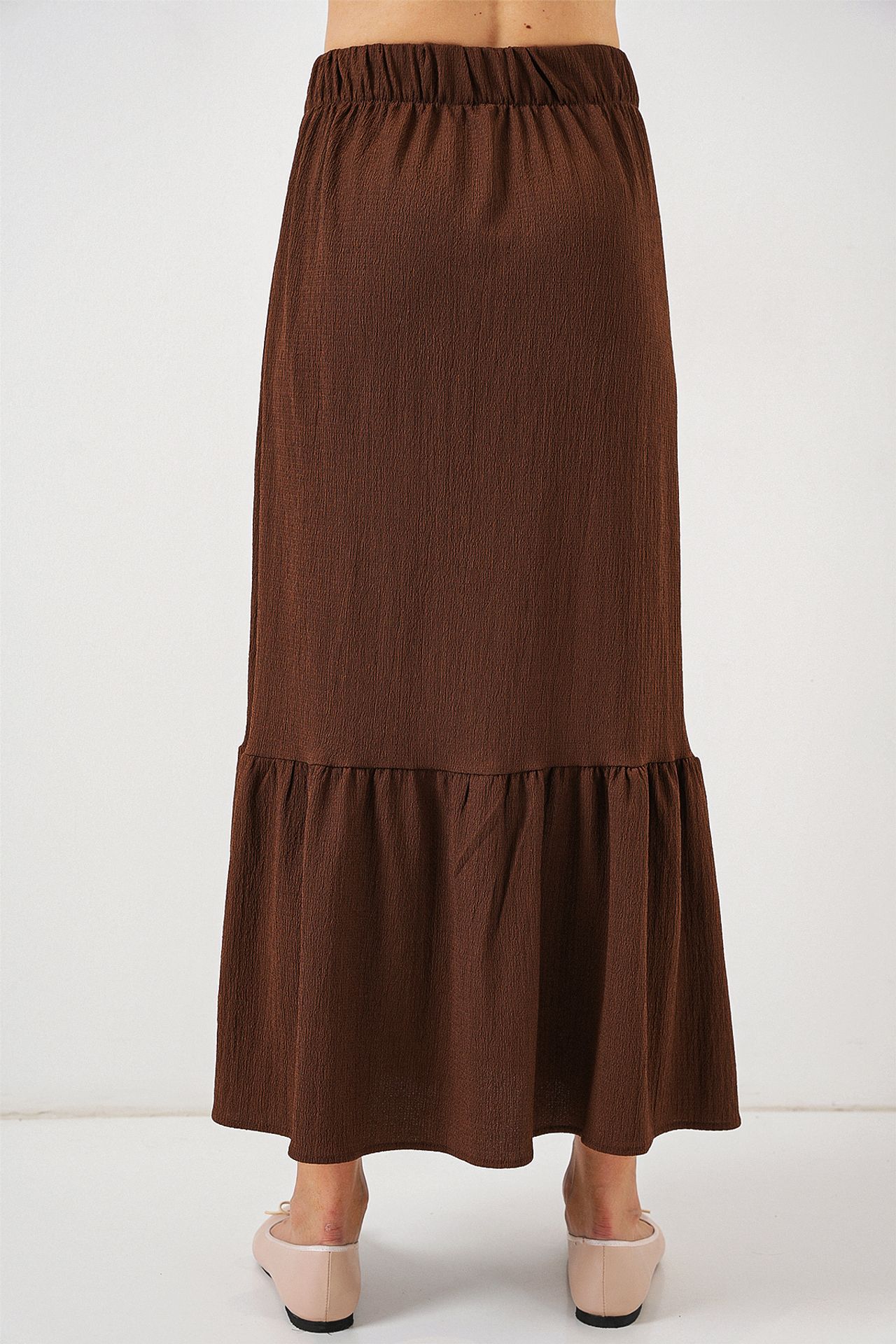 BDART Textured Maxi Knit Skirt with Elastic Waist 7