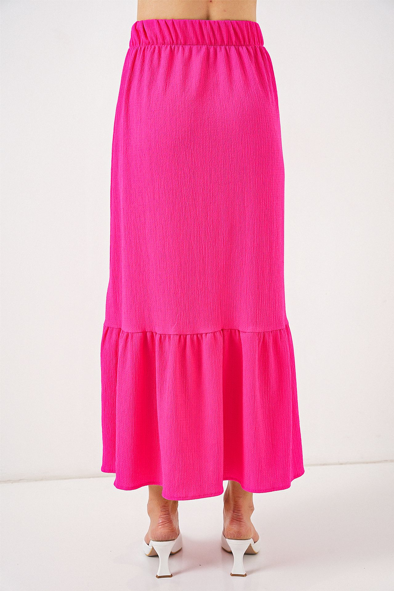 BDART Textured Maxi Knit Skirt with Elastic Waist 6