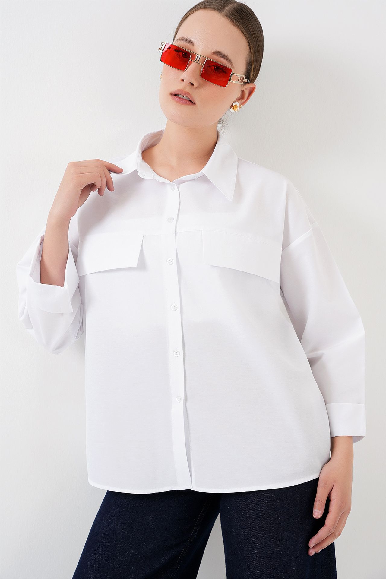BDART Loose Fit Poplin Shirt with Pocket 1