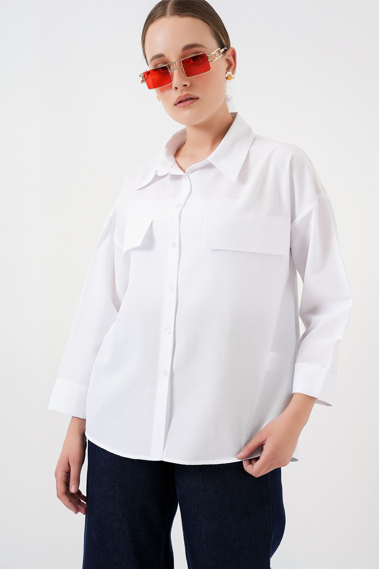 BDART Loose Fit Poplin Shirt with Pocket 4
