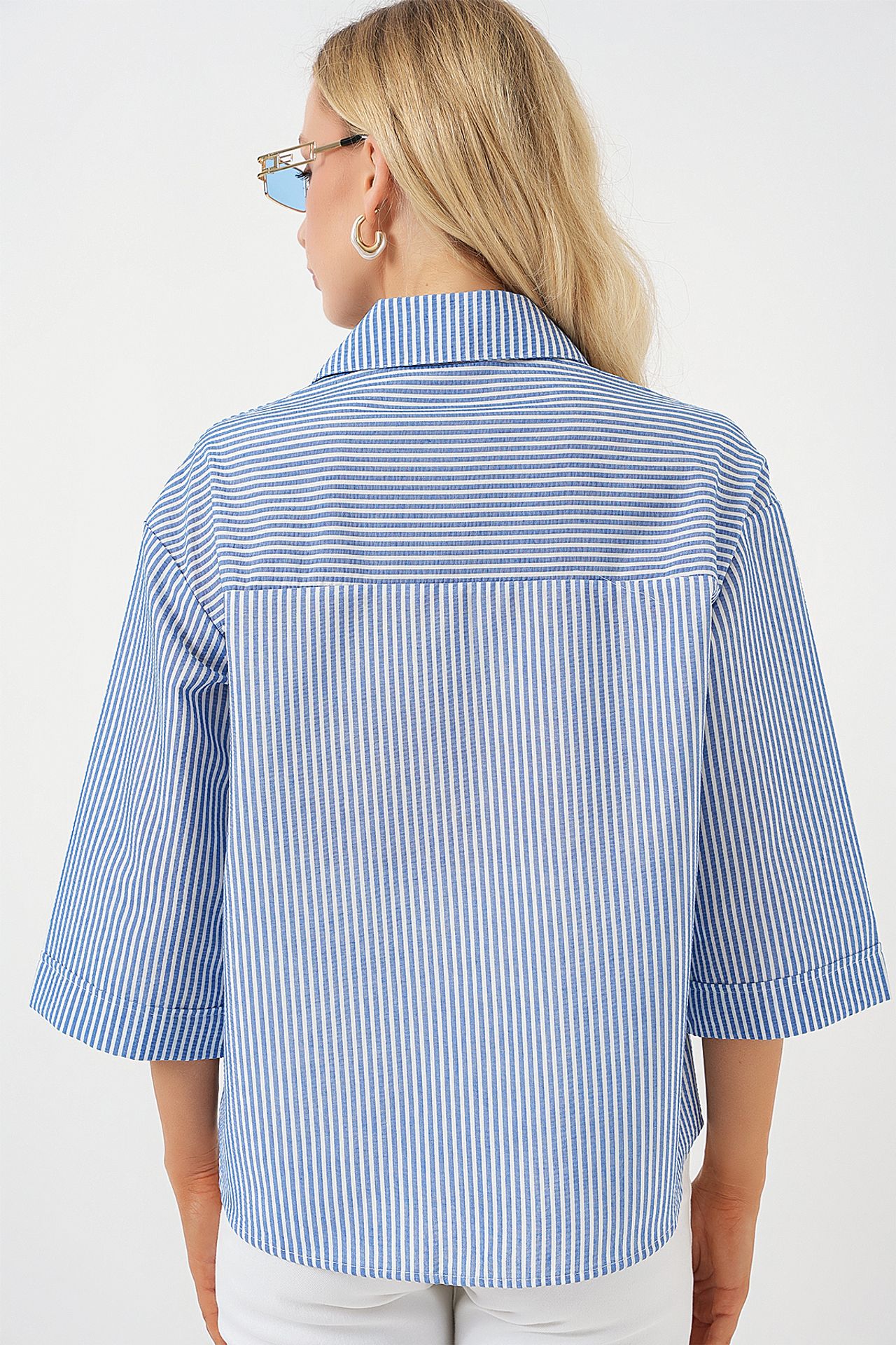 BDART Striped Poplin Shirt with Embroidery 6