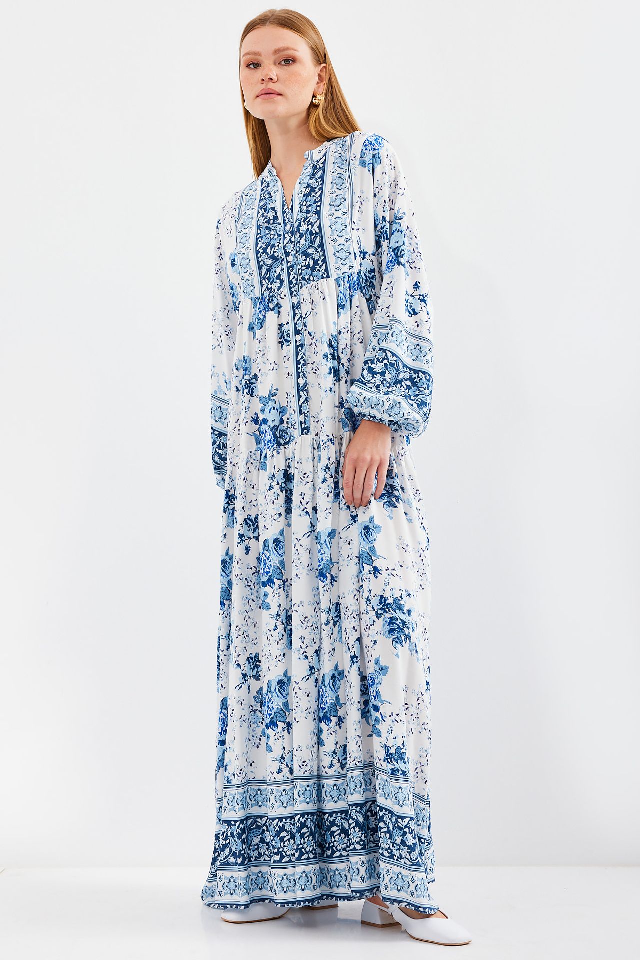 BDART Printed V-Neck Maxi Dress 5