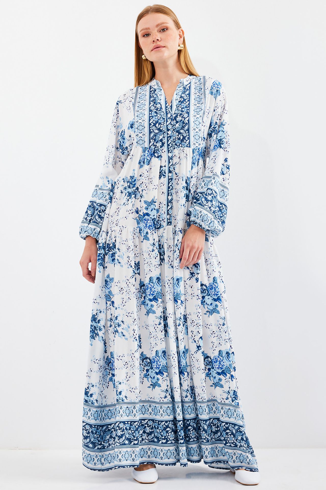BDART Printed V-Neck Maxi Dress 2