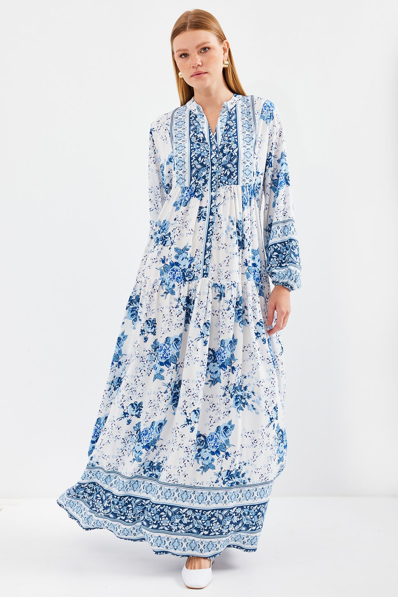 BDART Printed V-Neck Maxi Dress 4
