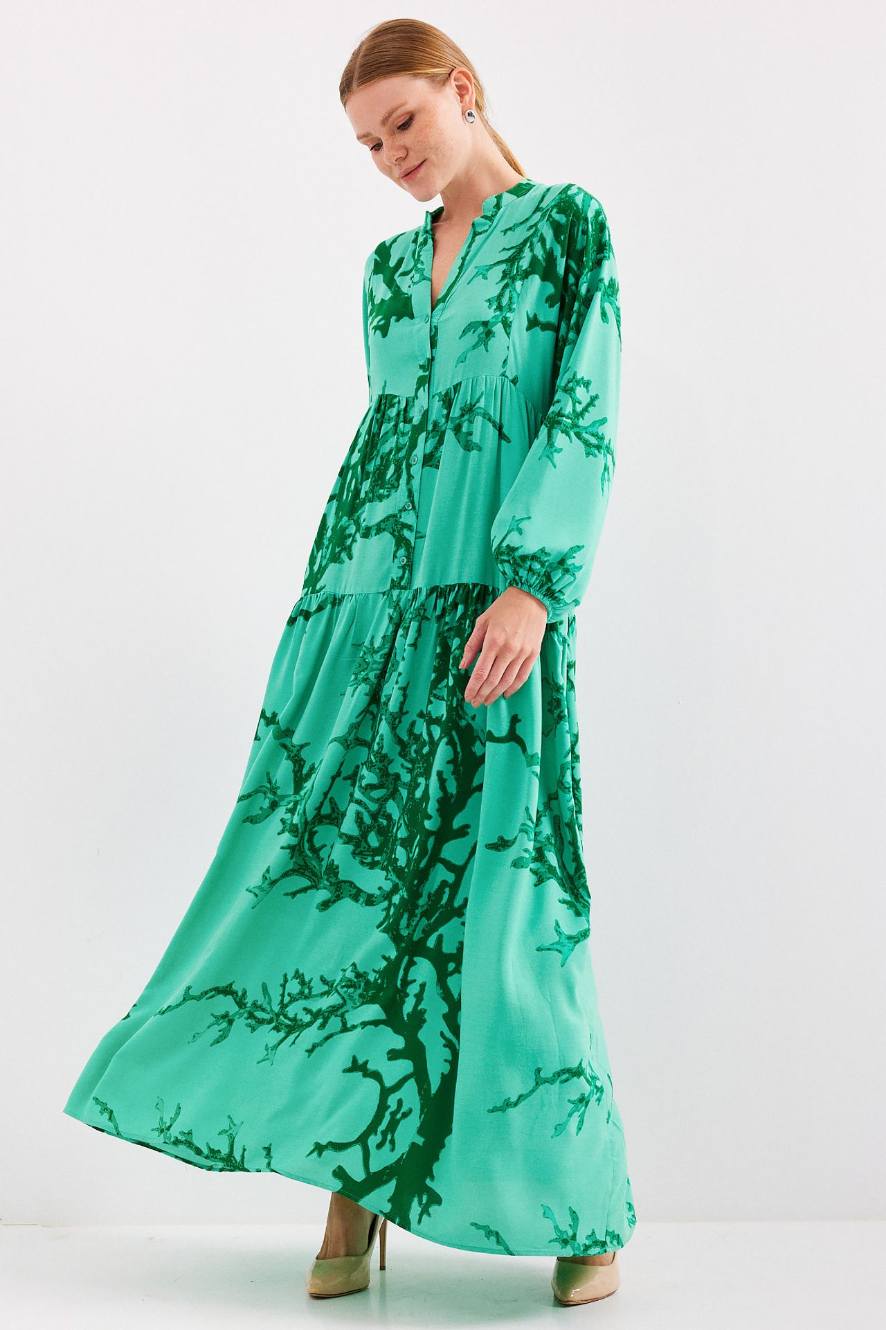 BDART Printed V-Neck Maxi Dress 5