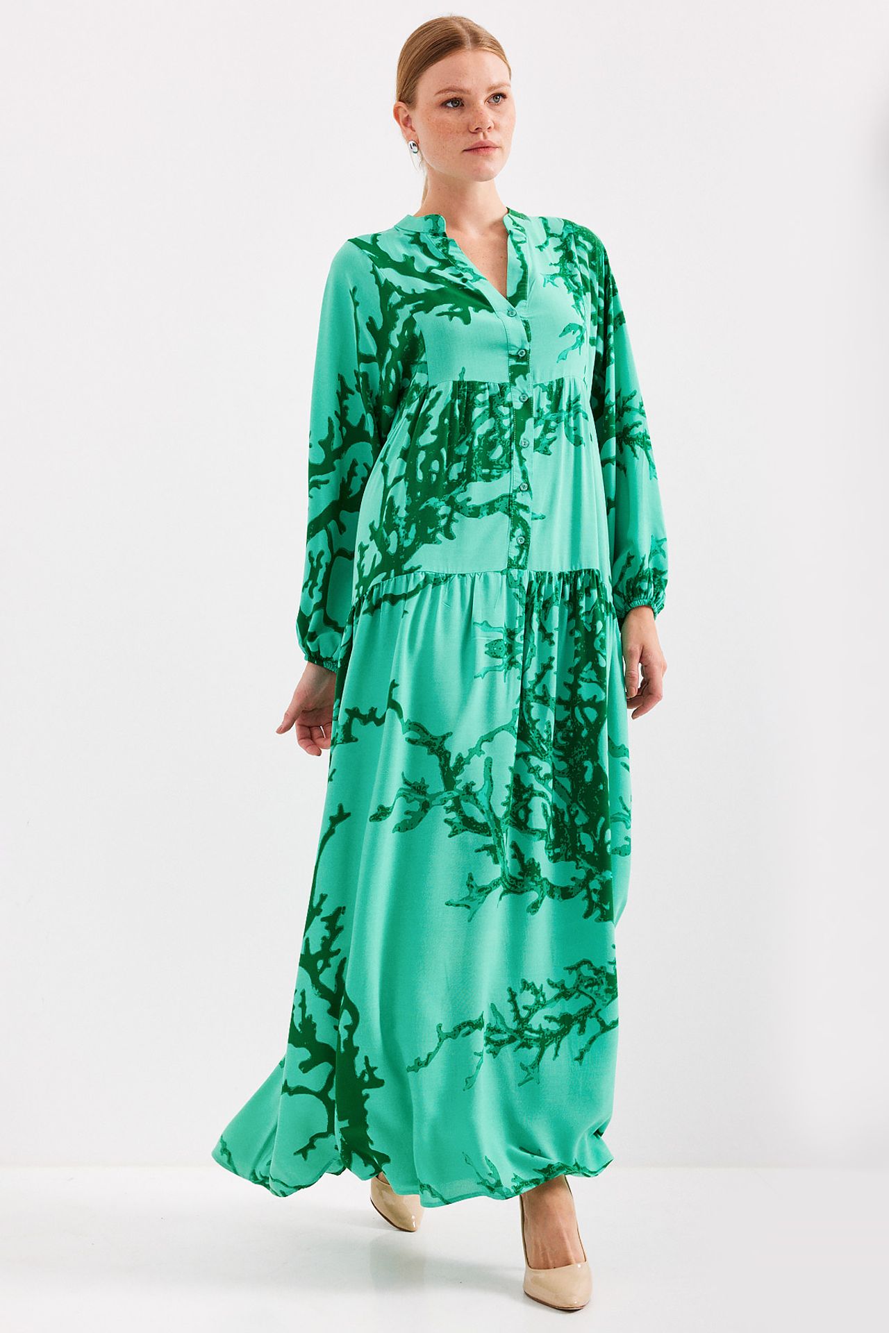 BDART Printed V-Neck Maxi Dress 2