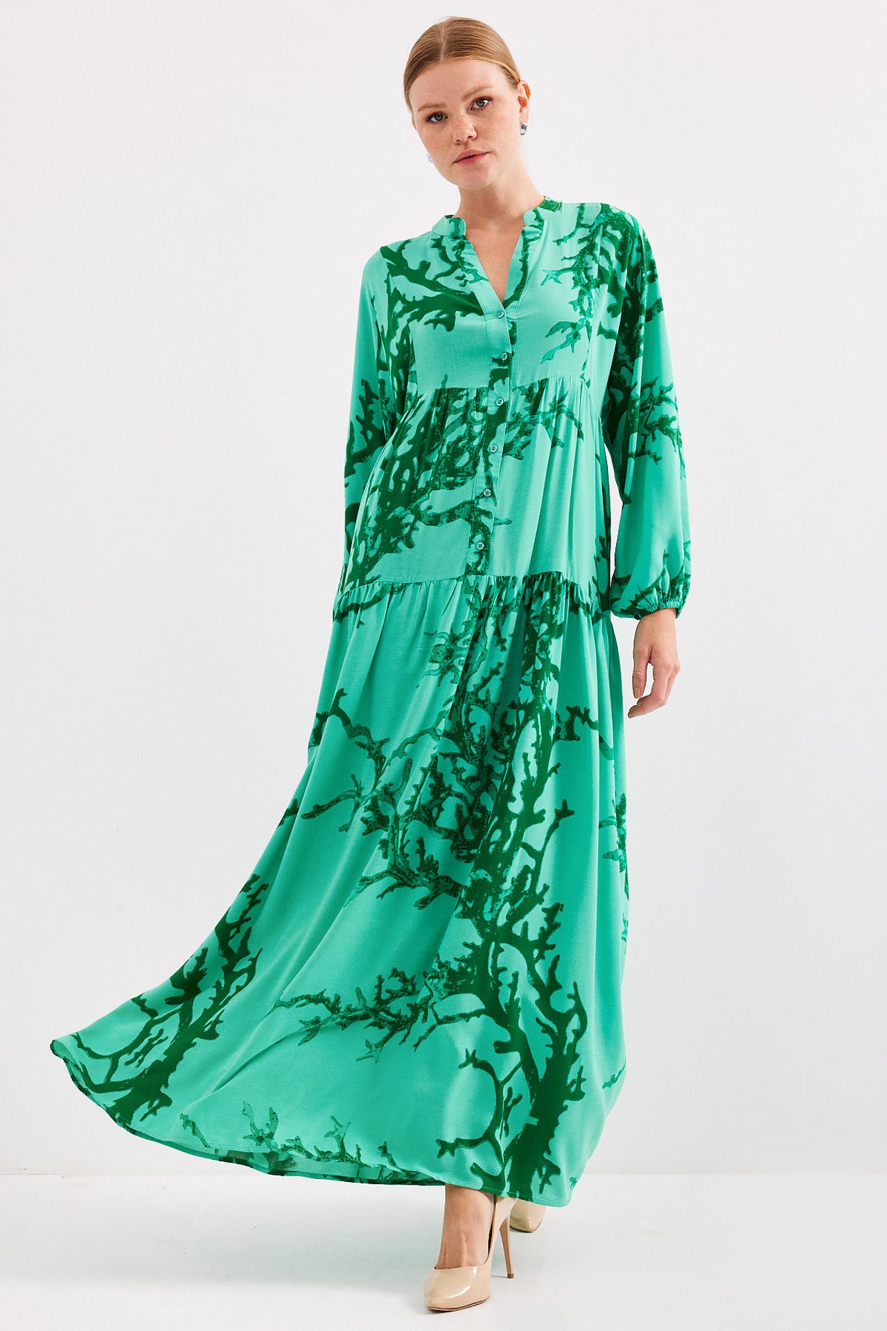 BDART Printed V-Neck Maxi Dress 3