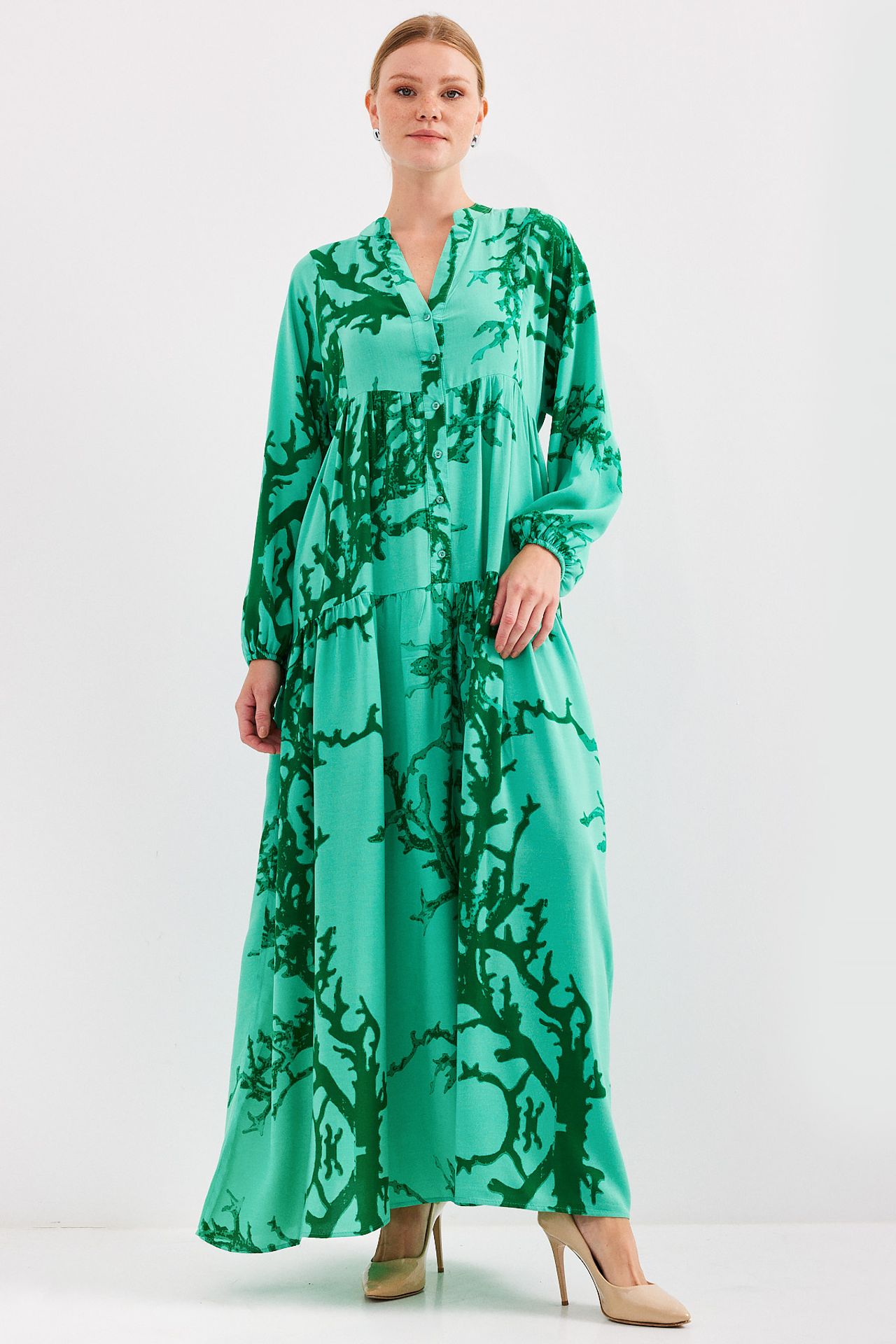BDART Printed V-Neck Maxi Dress 4