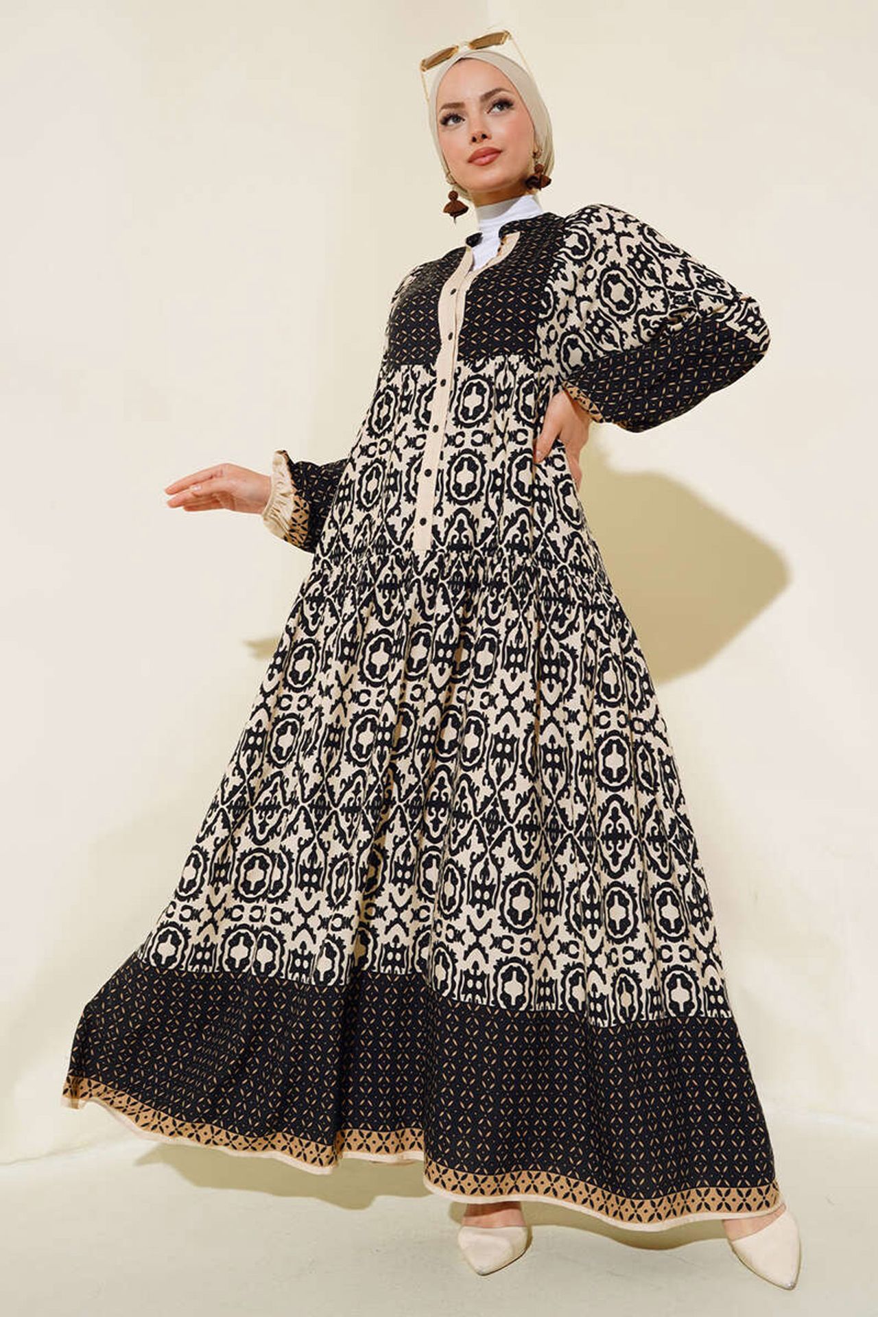 BDART Printed V-Neck Maxi Dress 2