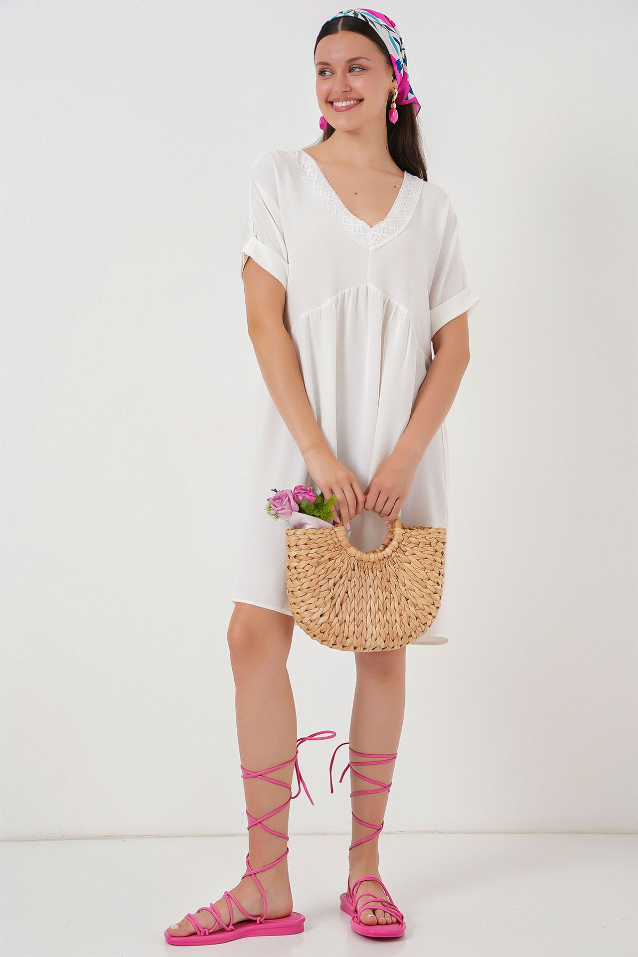 BDART V-neck Mini Dress with Lining 3