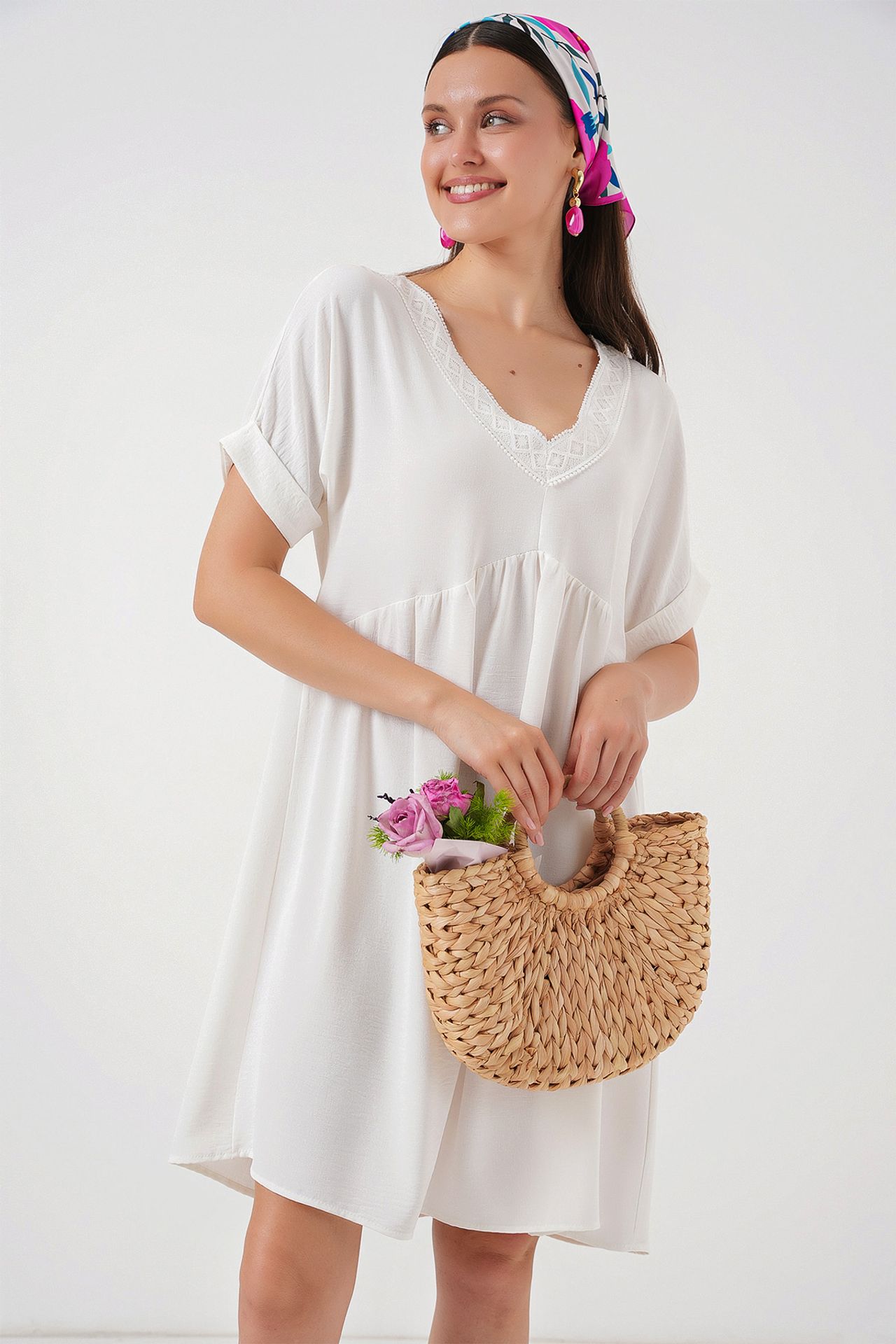 BDART V-neck Mini Dress with Lining 4