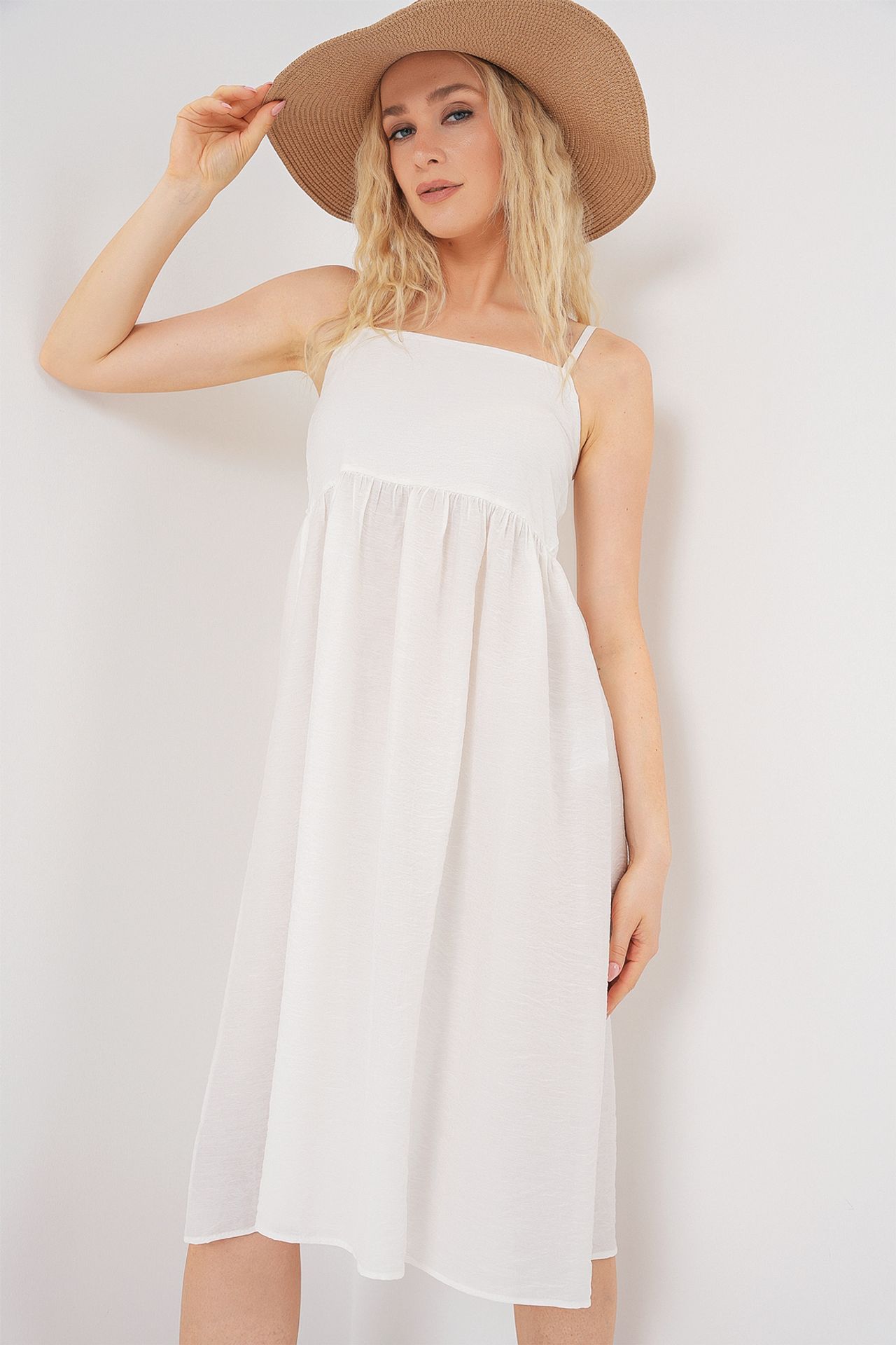 BDART Square Collar Textured Midi Dress 3