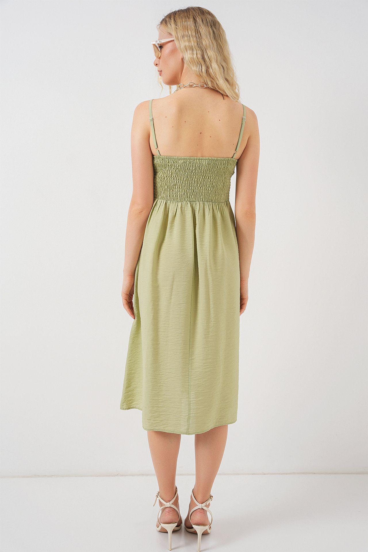 BDART Square Collar Textured Midi Dress 6