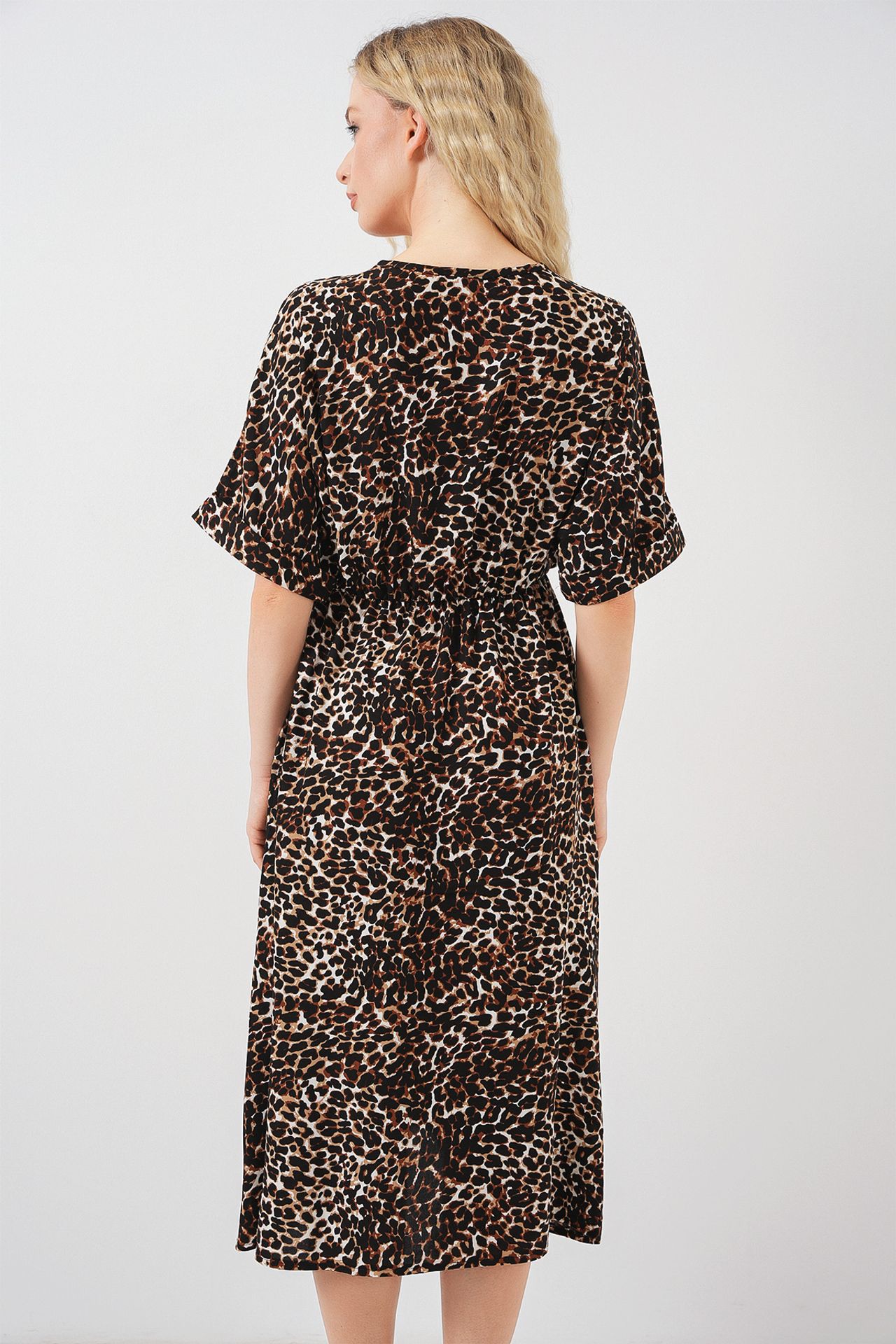 BDART V-neck Midi Dress with Drawstring 6