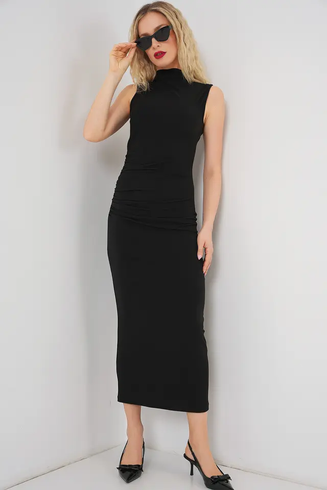 BDART Fitted Midi Turtleneck Dress