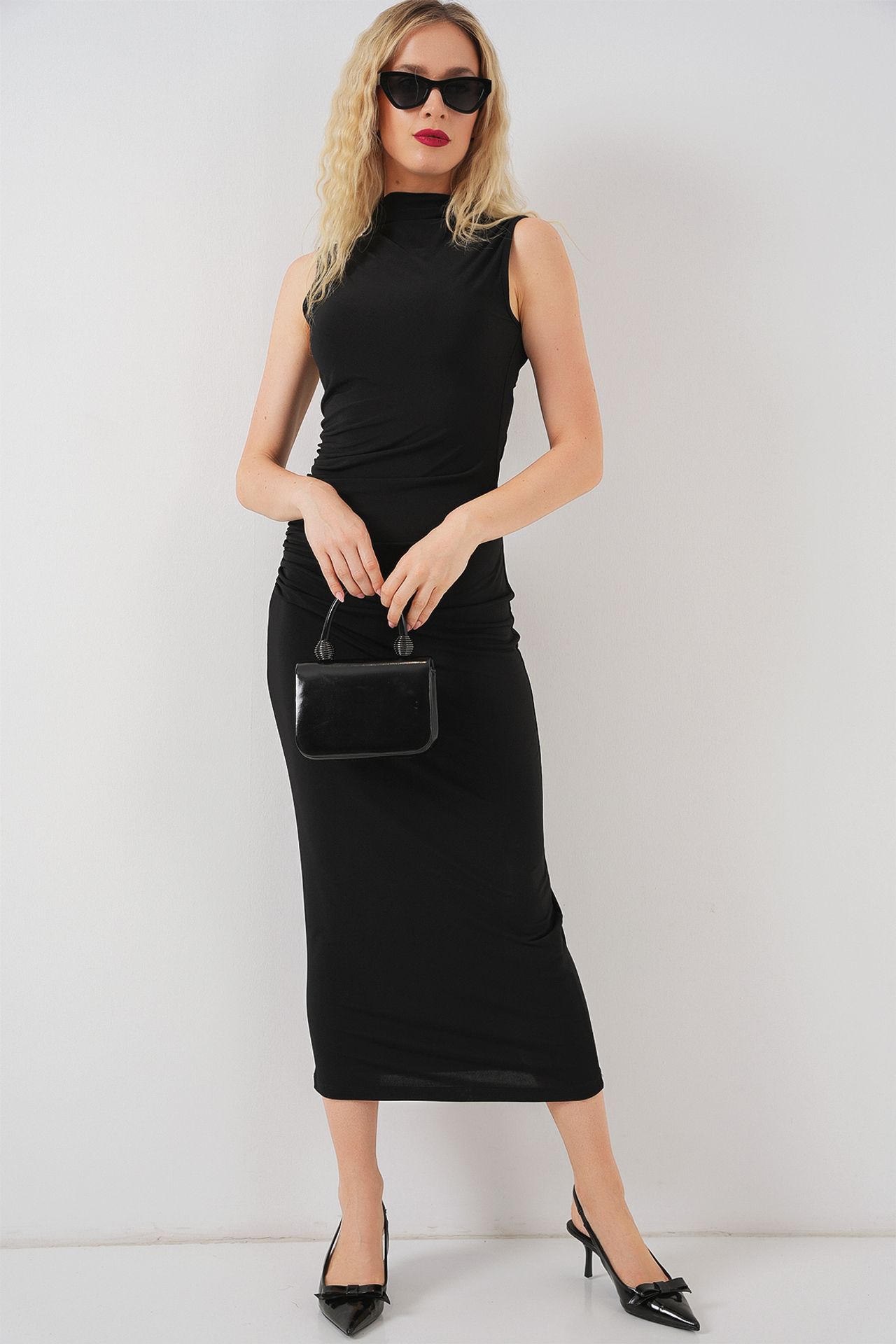 BDART Fitted Midi Turtleneck Dress 4
