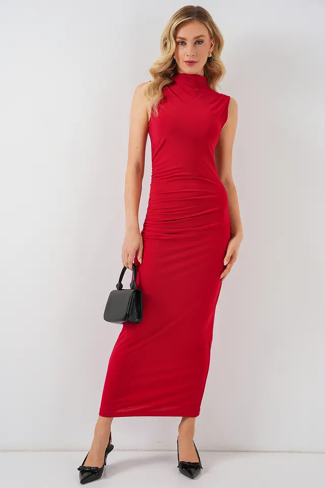 BDART Fitted Midi Turtleneck Dress