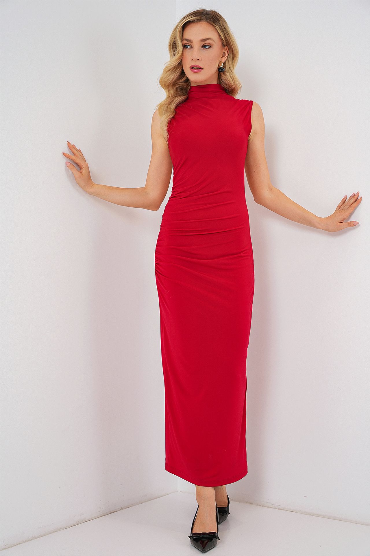 BDART Fitted Midi Turtleneck Dress 4