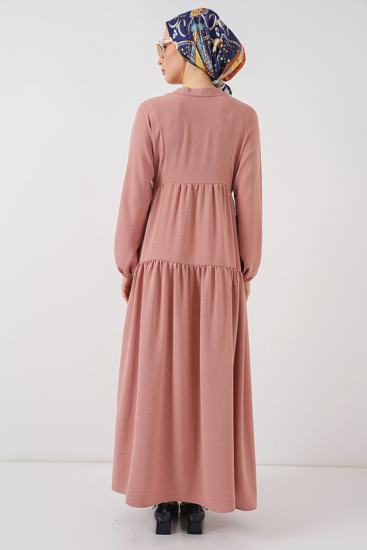 BDART V-Neck Button Closure Relaxed Fit Maxi Dress 6