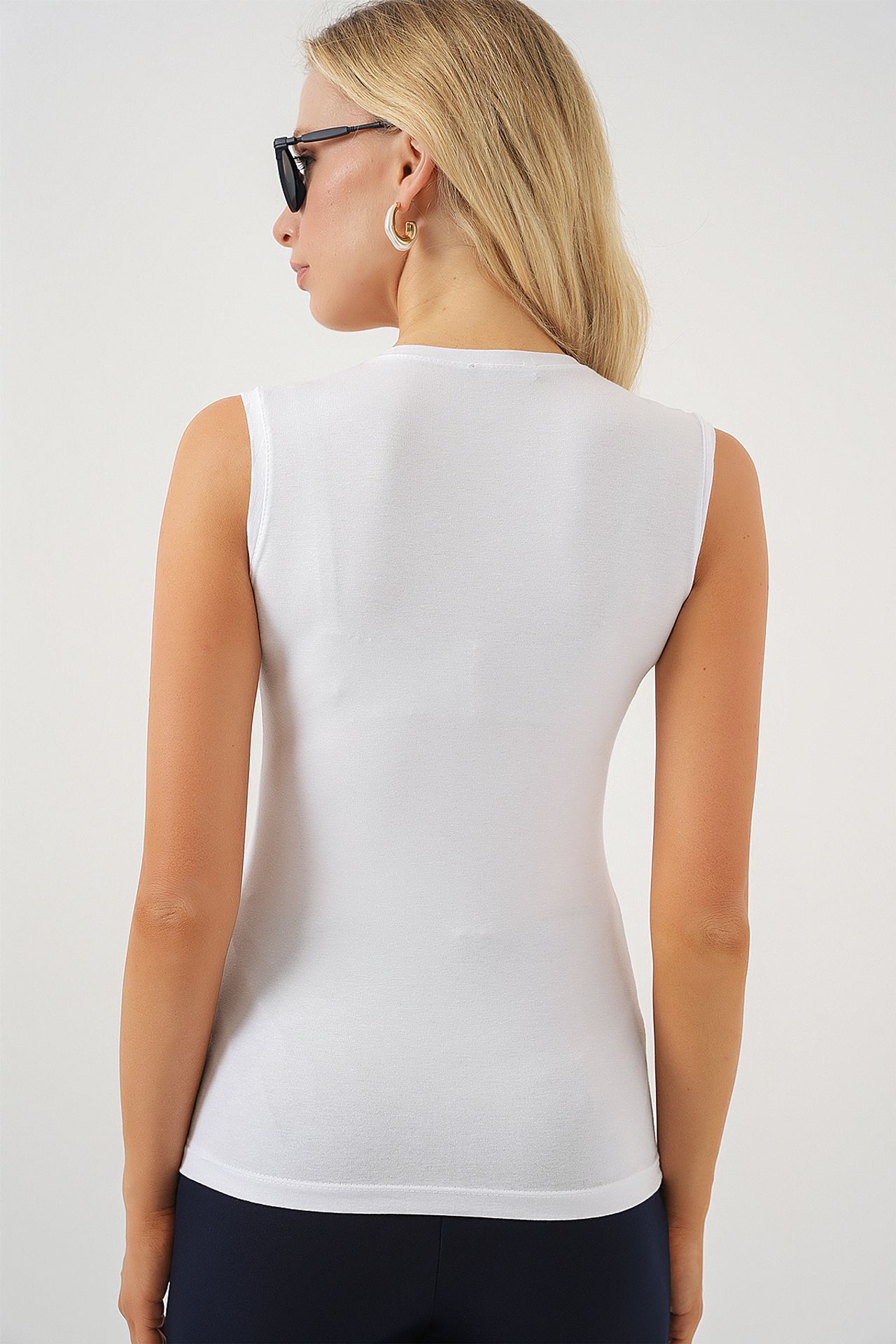 BDART Fitted Sleeveless Bodysuit with Crew Neck