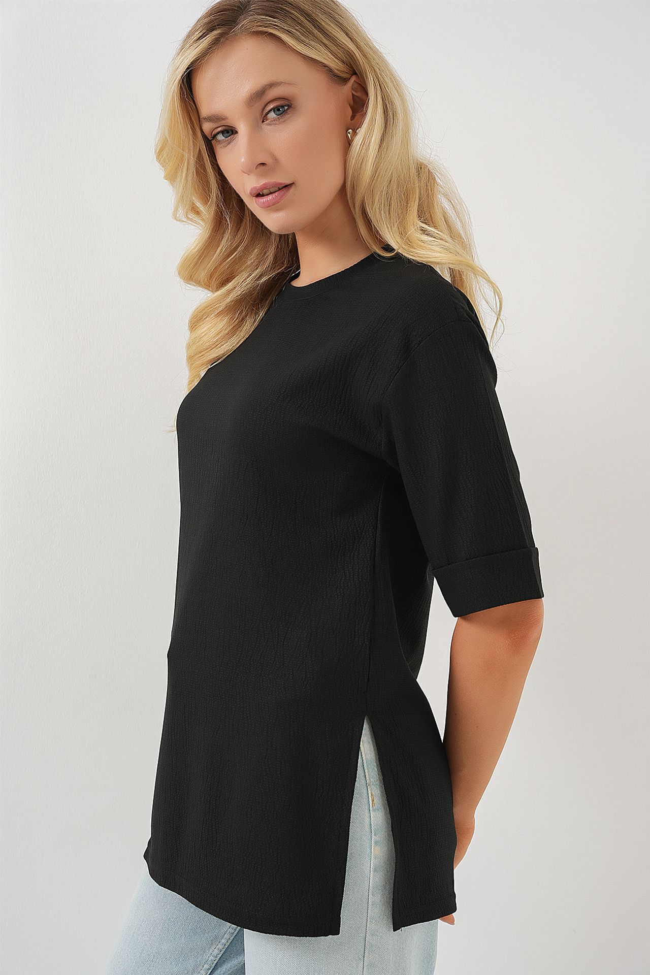 BDART Textured Crew Neck Short Sleeve T-Shirt 3