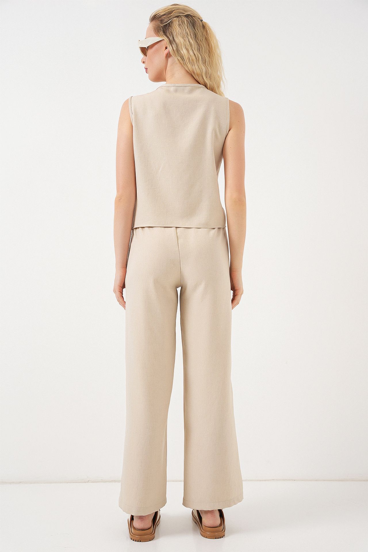 BDART Textured V-Neck Tunic and Wide Leg Pants Set 6