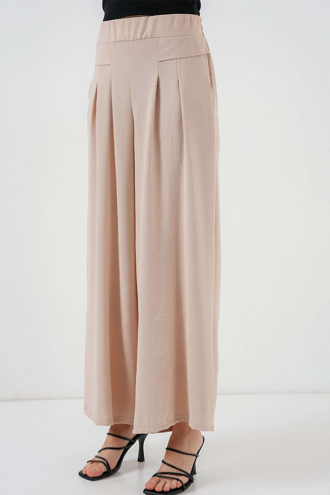 BDART Pleated Wide Leg Crepe Pants 4