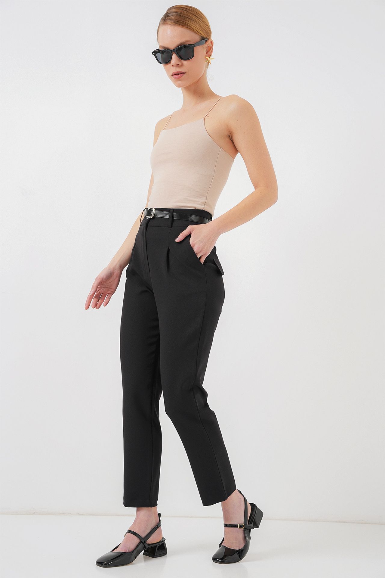 BDART Regular Fit Straight Leg Pants with Zipper Closure 3
