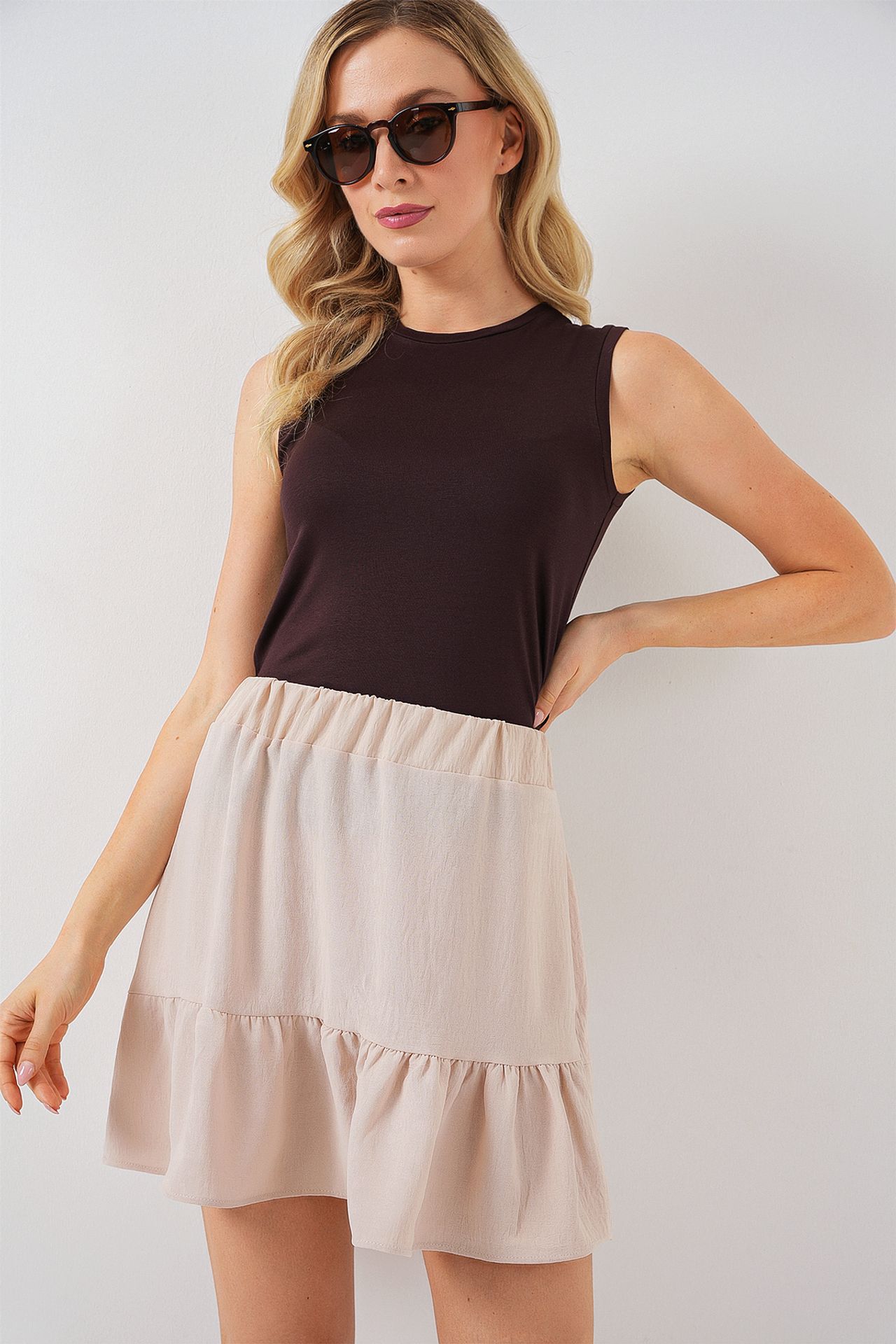 BDART Textured Mini Skirt with Lining 4