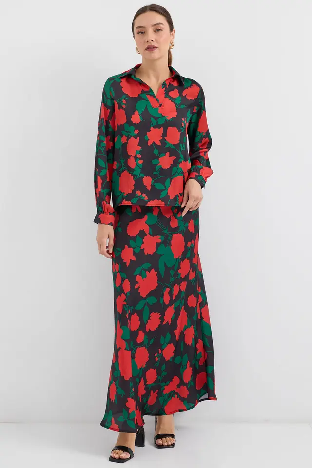 BDART Long Sleeve Floral Two-Piece Coord Set
