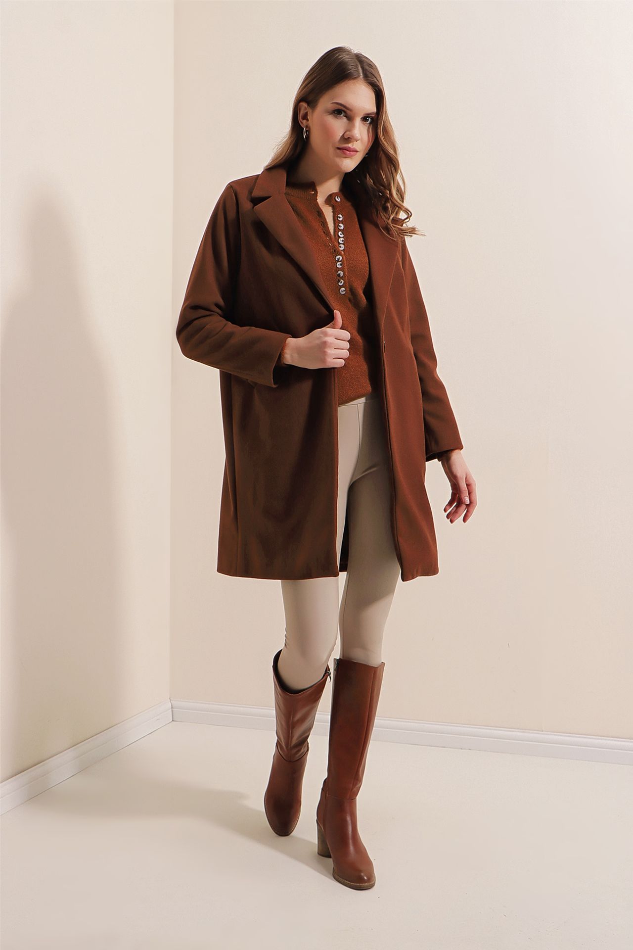 BDART Buttoned Long Coat with Pockets 2