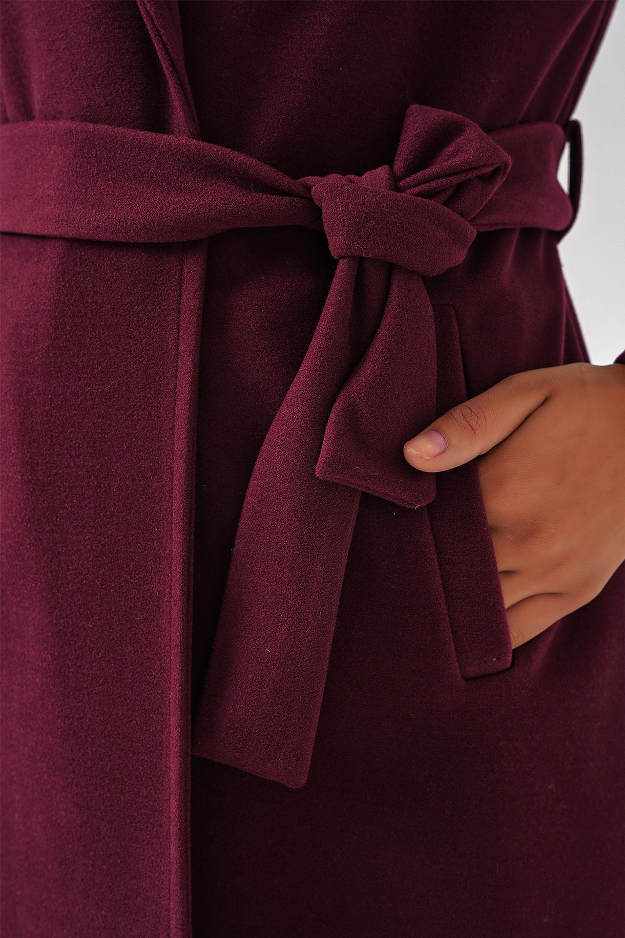 BDART Double Breasted Tie Closure Textured Coat 5