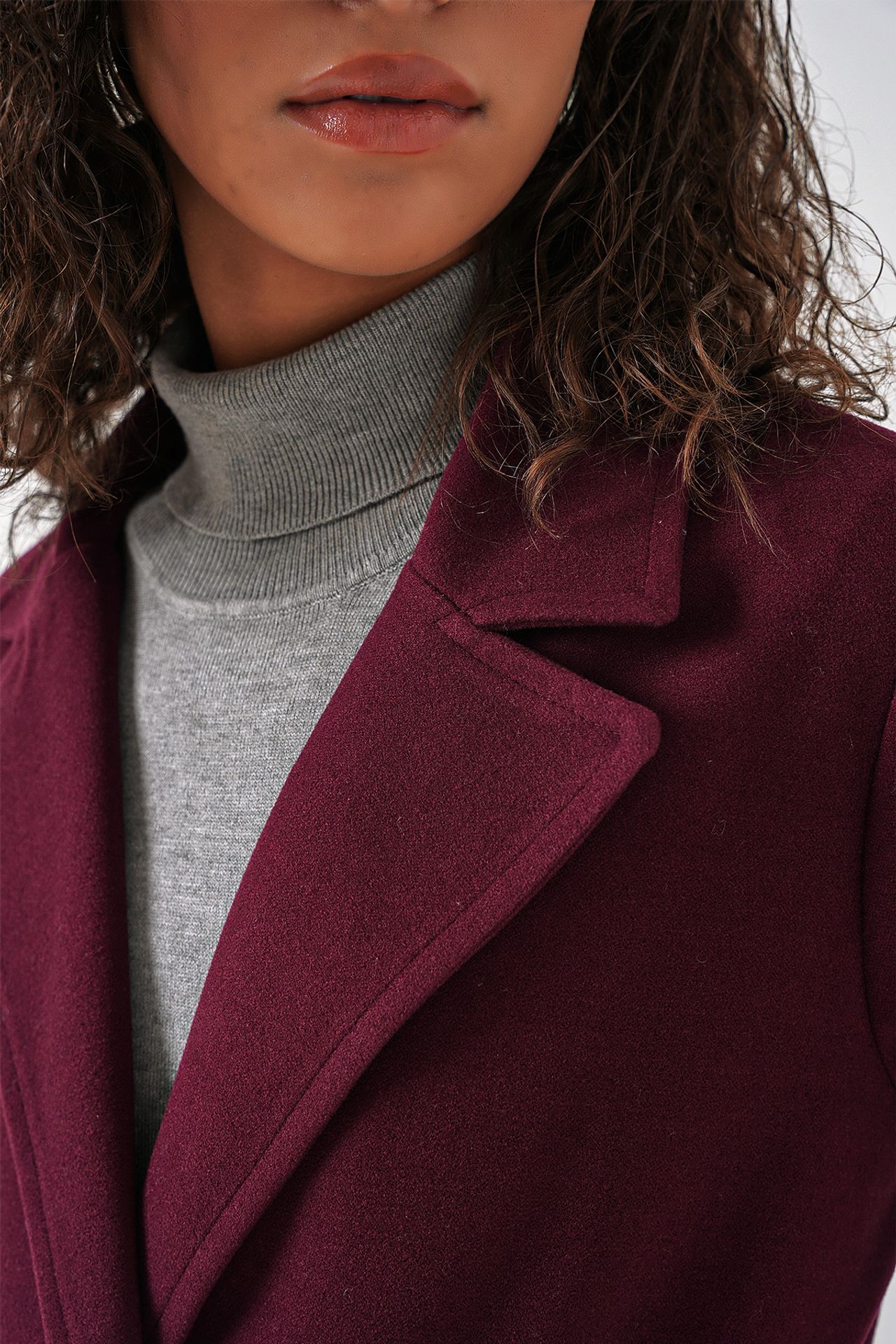 BDART Double Breasted Tie Closure Textured Coat 6