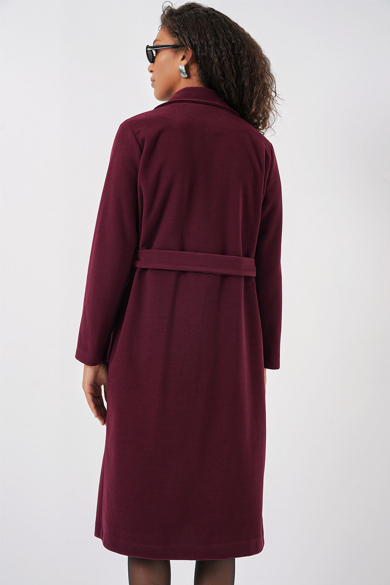 BDART Double Breasted Tie Closure Textured Coat 7