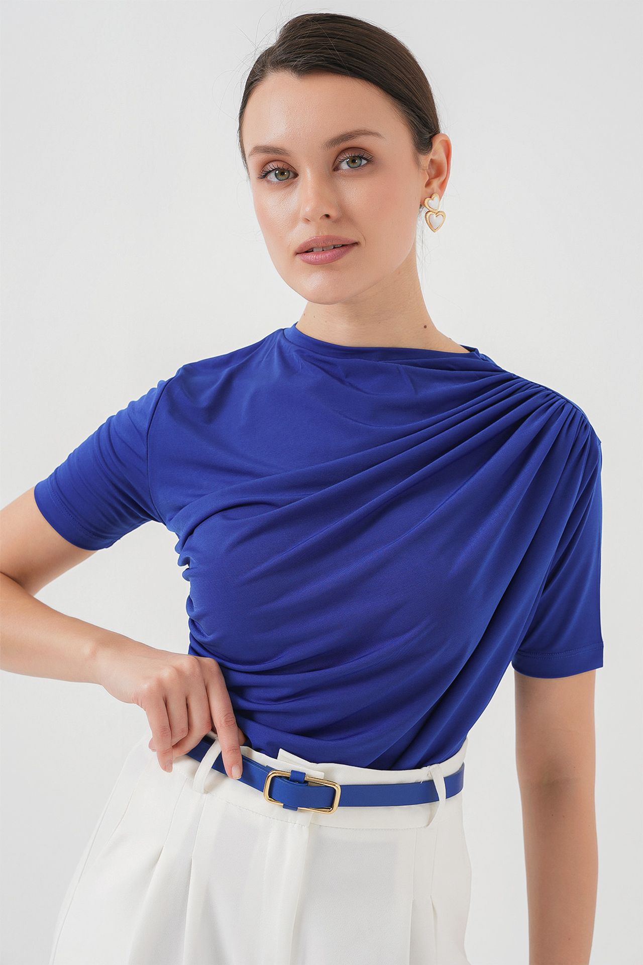BDART Fitted Cowl Neck Blouse 1