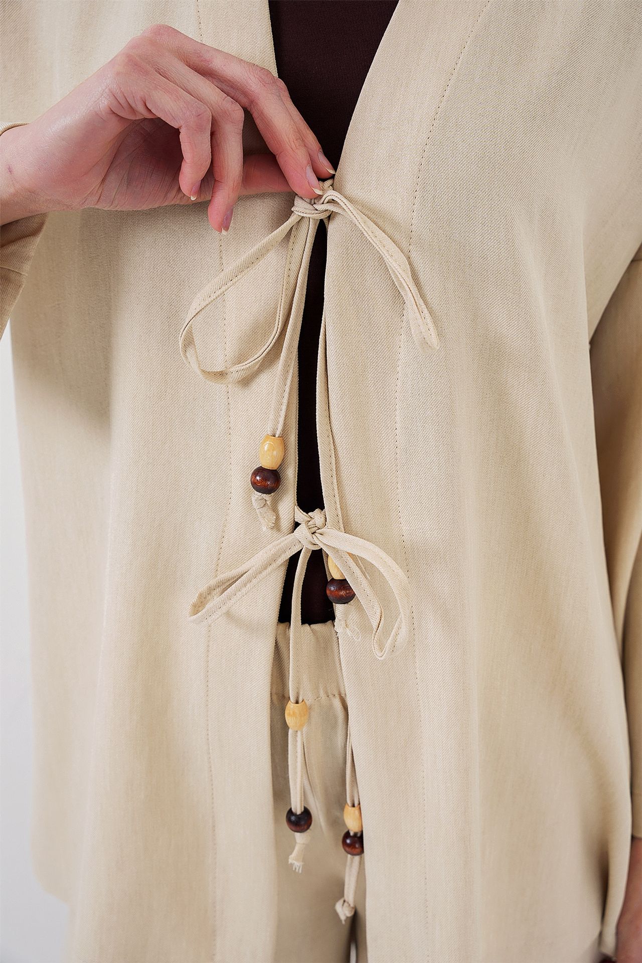 BDART V-Neck Cardigan and Wide Leg Pants Set