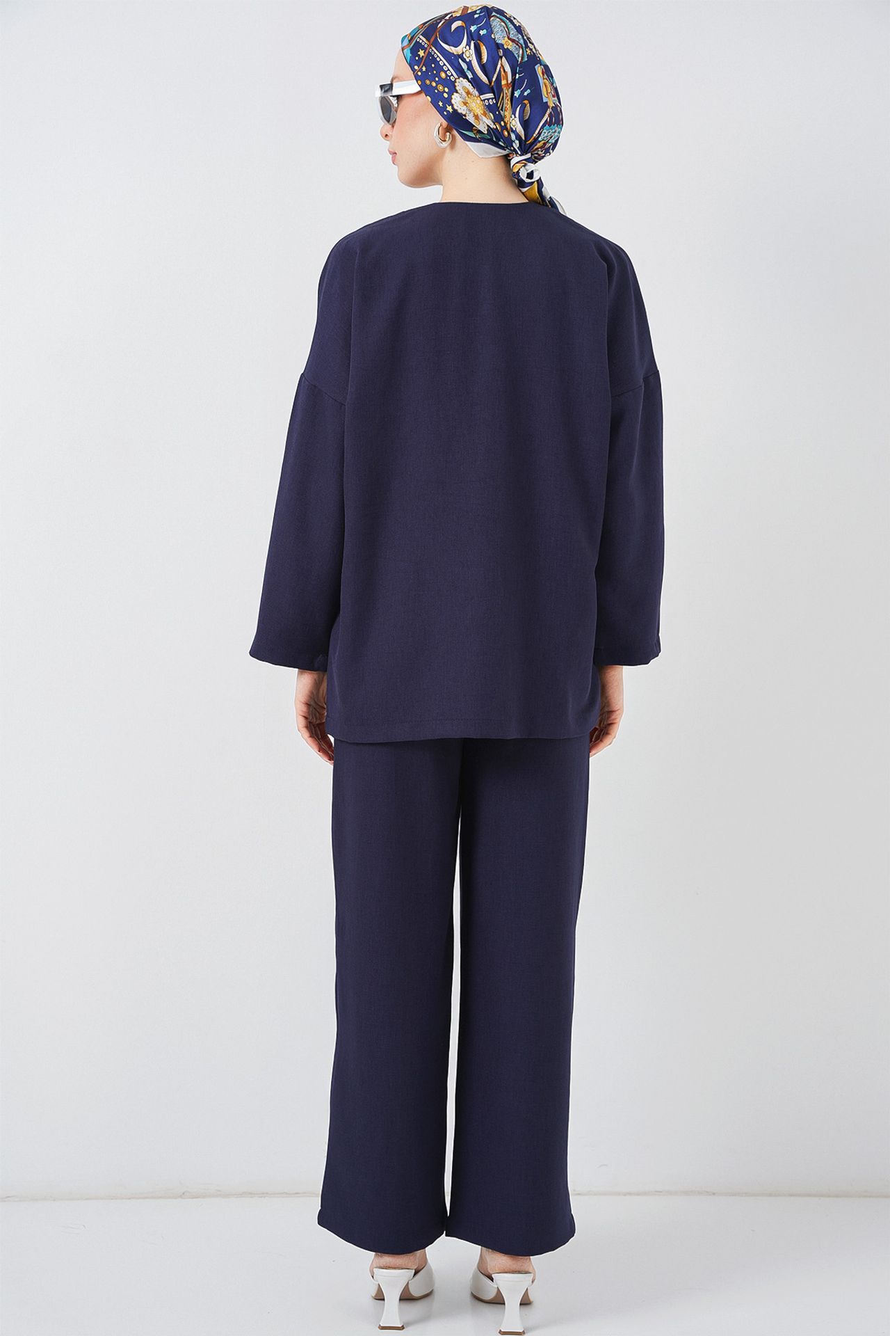 BDART V-Neck Cardigan and Wide Leg Pants Set 7