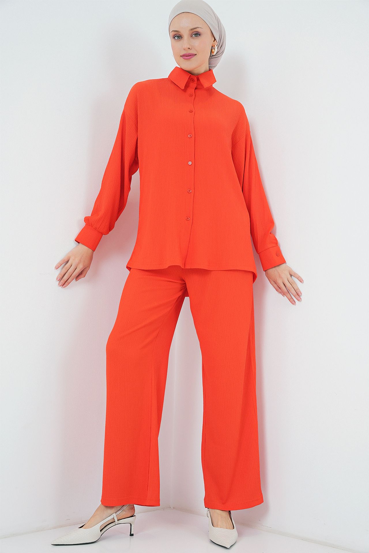 BDART Oversized Shirt & Pants Two-Piece Coord Set