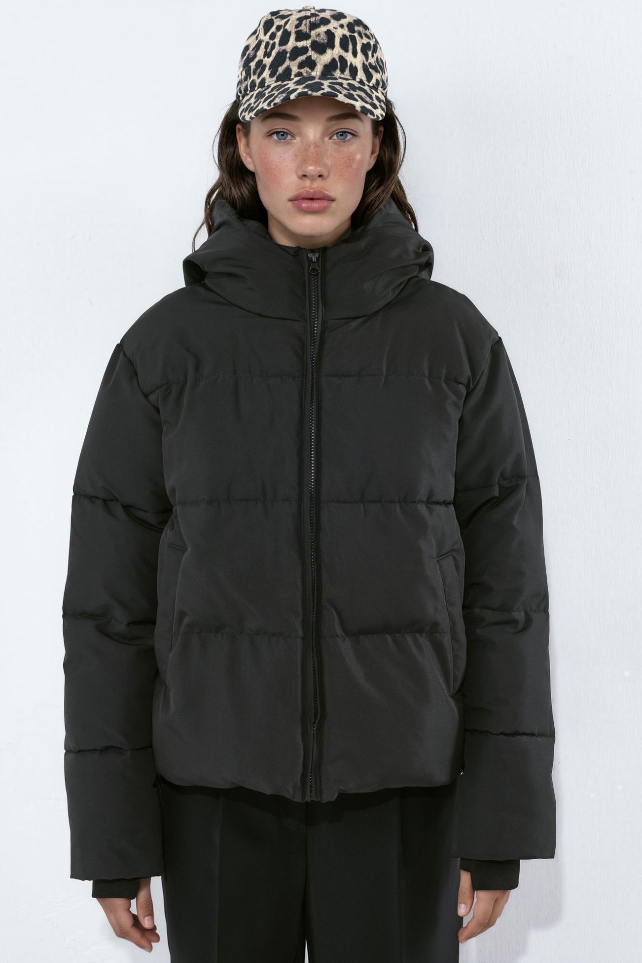 Basic Hooded Puffer Jacket 7