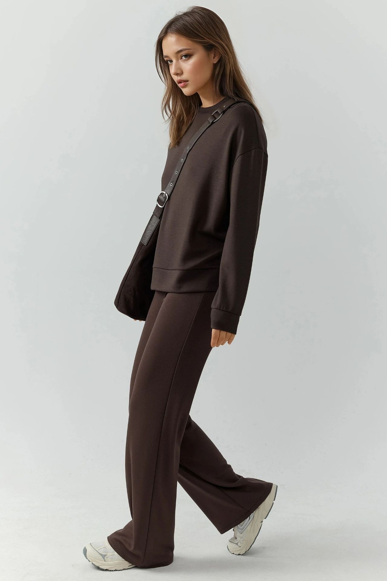 Relaxed Fit Modal Touch Straight Leg Sweatpants 3