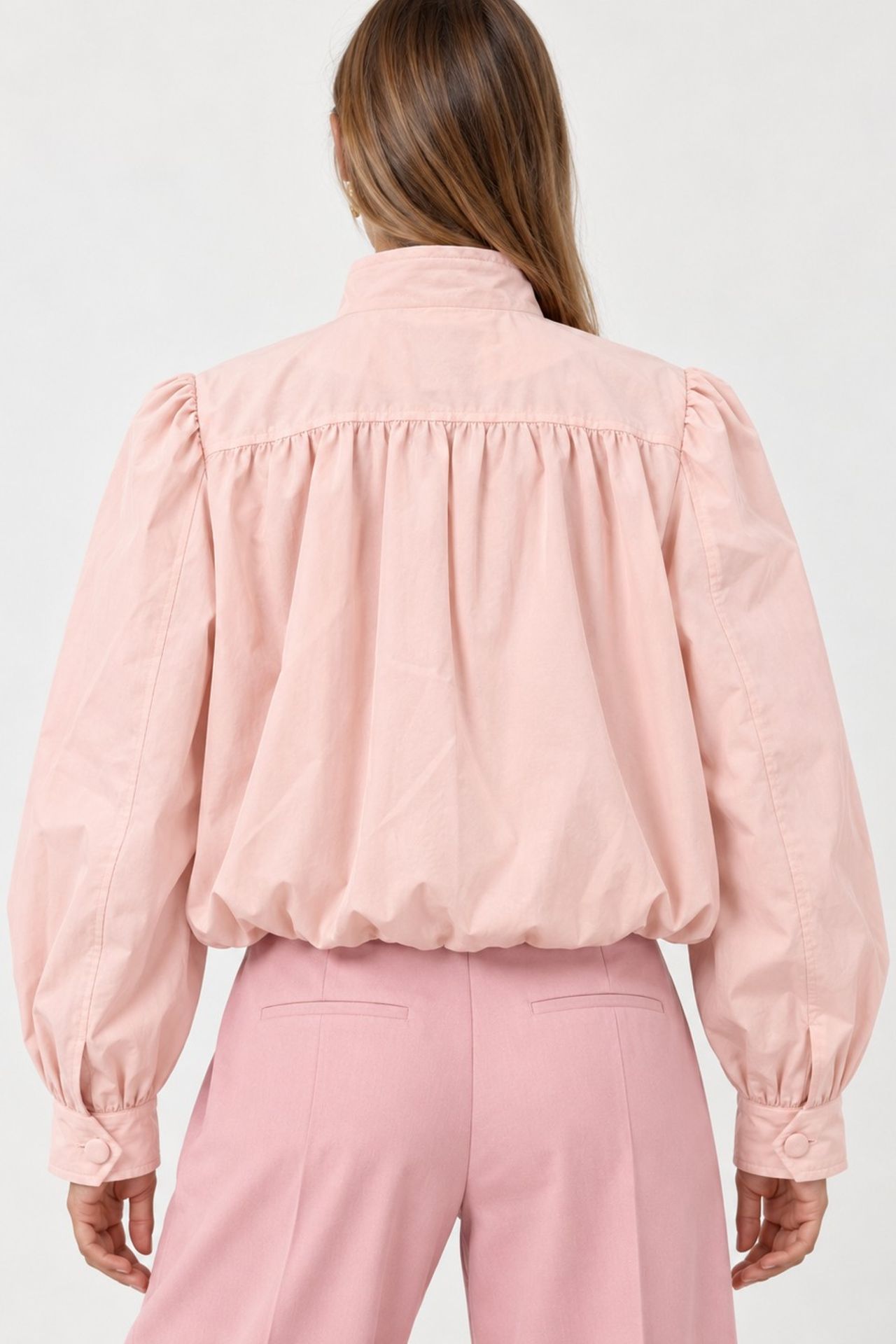 Balloon Sleeve Trench Coat 6
